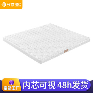 Jiuyuyuan Kidsren's Latex Palm Mat Tatami Coconut Palm Mattress Foldableing Bed Palm Mat Hard Mat Soft Cushion Dual-Use Thin Mattress