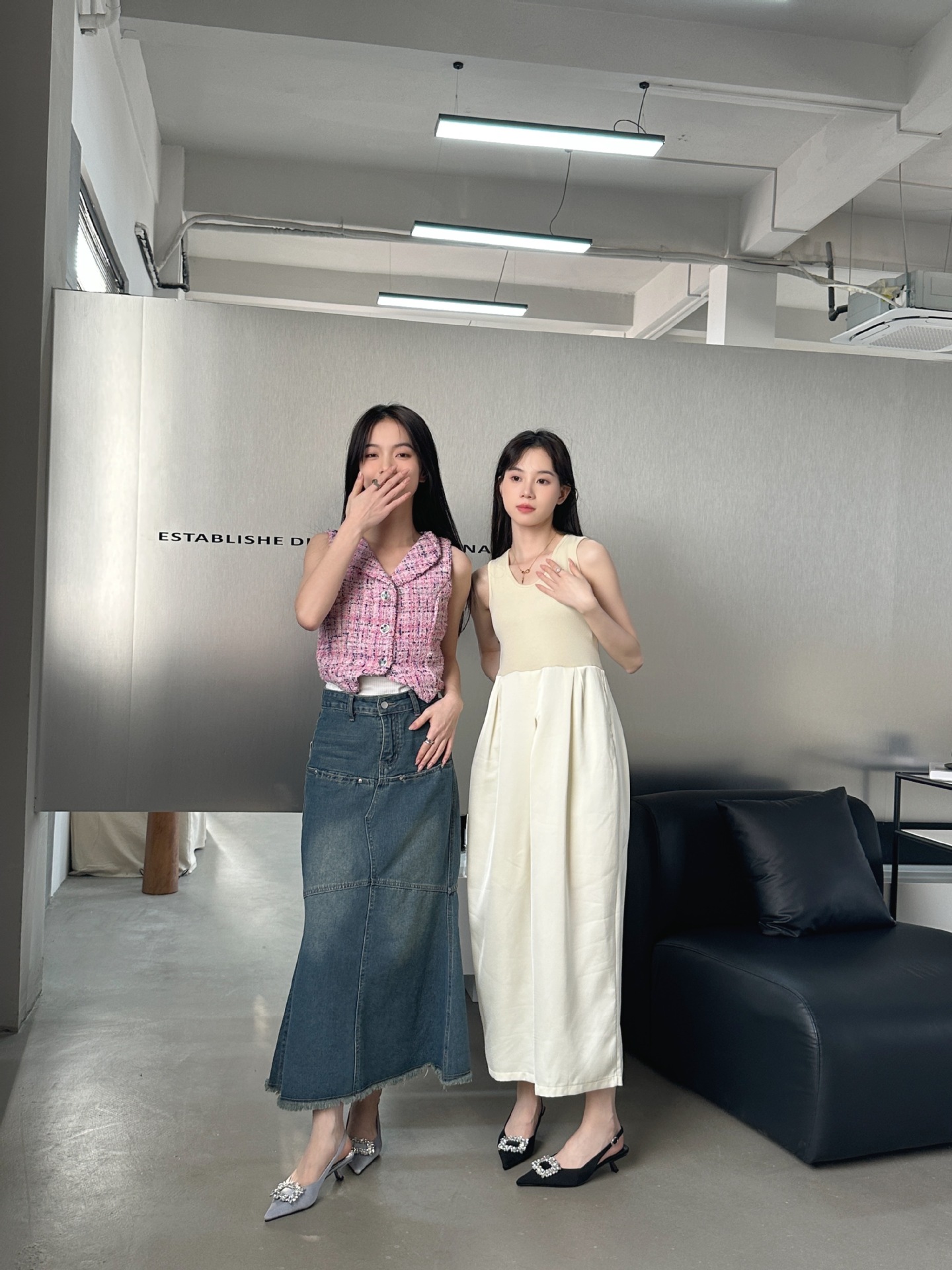 Pomladna in jesenska sezona 2024 Novi tanki sandali z visokimi petami, elegantni slavni sandali Baotou, vilinski Sh, koničasti enojni_voghion.com