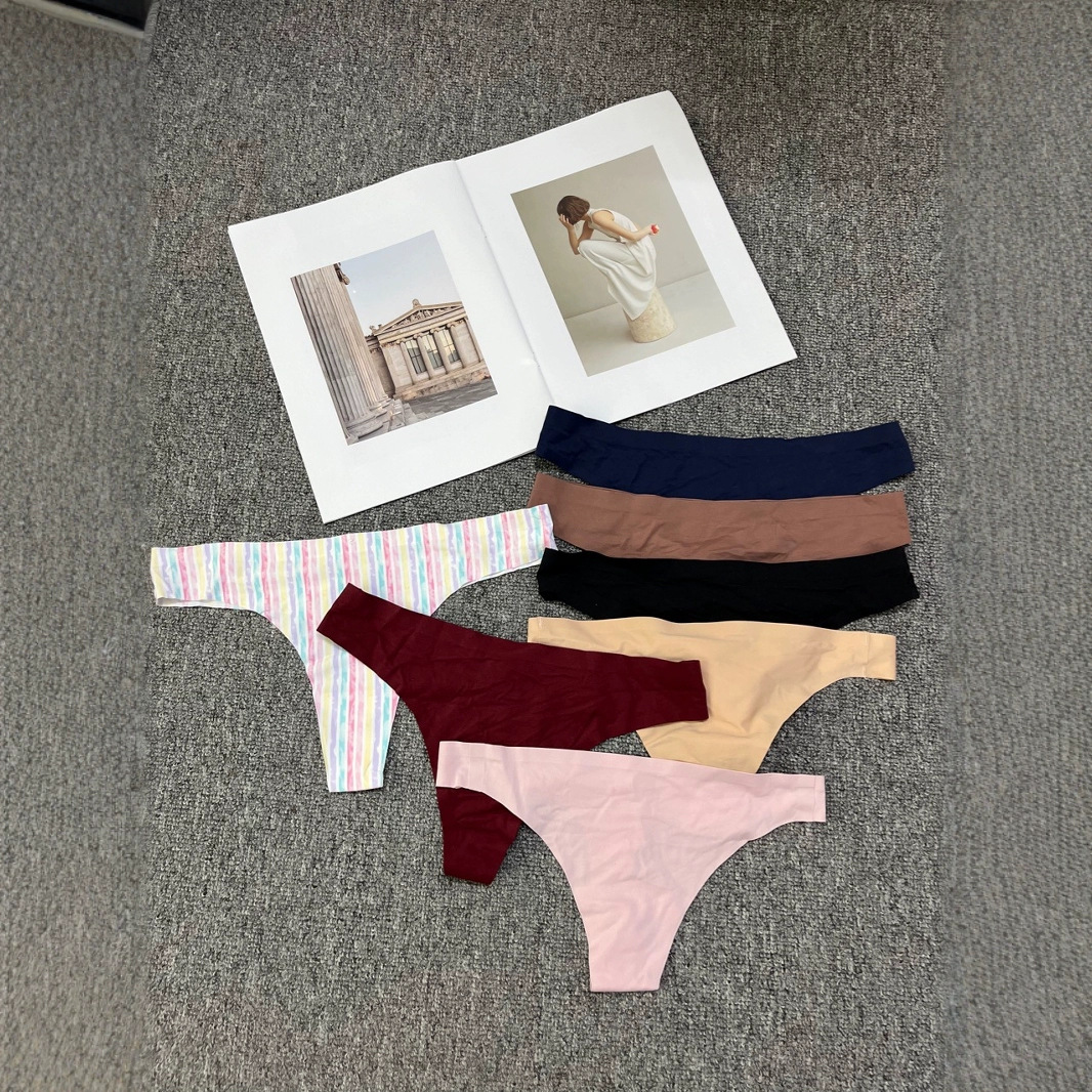 Pantalones de bikini europeos y americanos de mujer, pantalones de bajo corte, pantalones de algodón, entrepierna