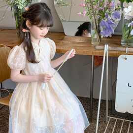 童装女童汉服连衣裙夏装新款裙子夏季新中式儿童中国风纱裙潮