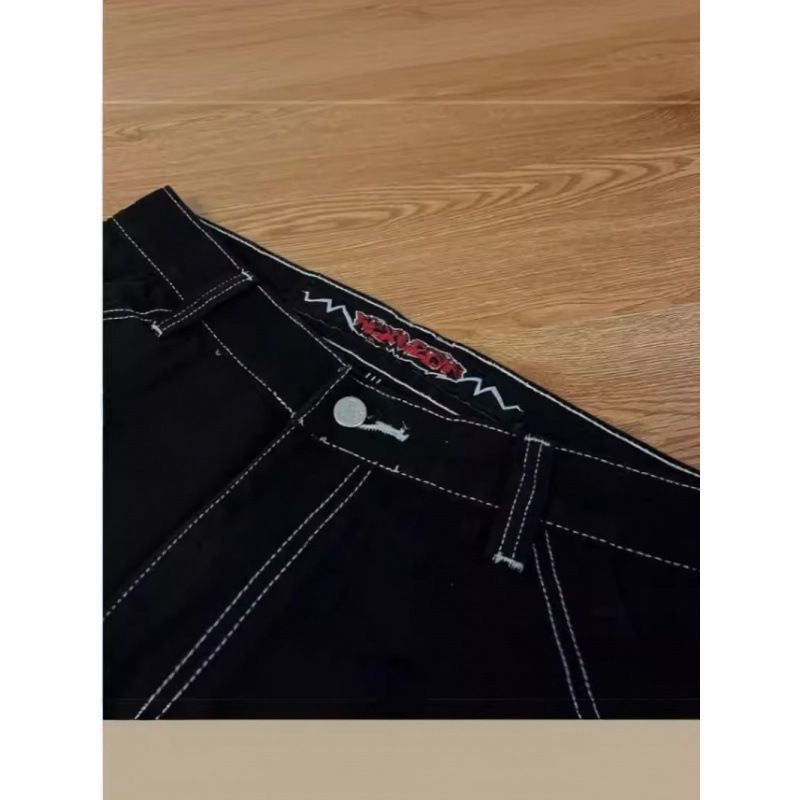 Cross-Border E-Commerce Jnco Shorts Y2K New Harajuku Hip-Hop Denim Shorts Men's Fitness Gothic Basketball Shorts Cotton