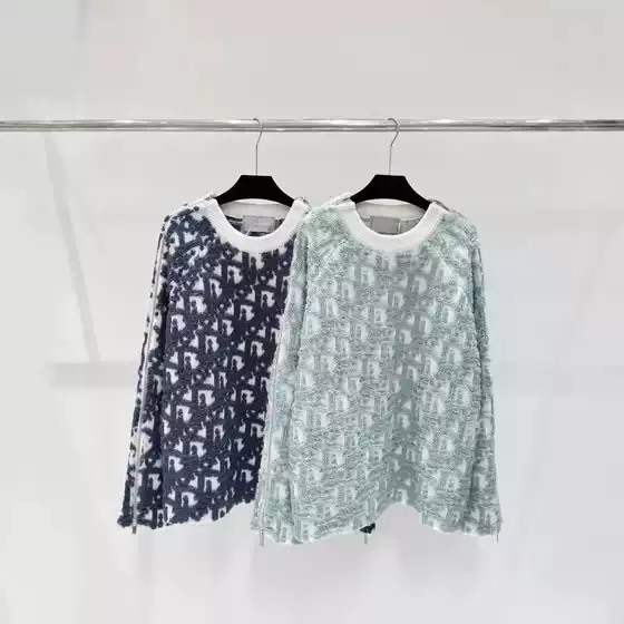 Nanyou Women's Autumn and Winter New Flocked Jacquard Vintage Sweater with Detachable Zipper Sleeves, Lazy Style Long Sleeve Coat