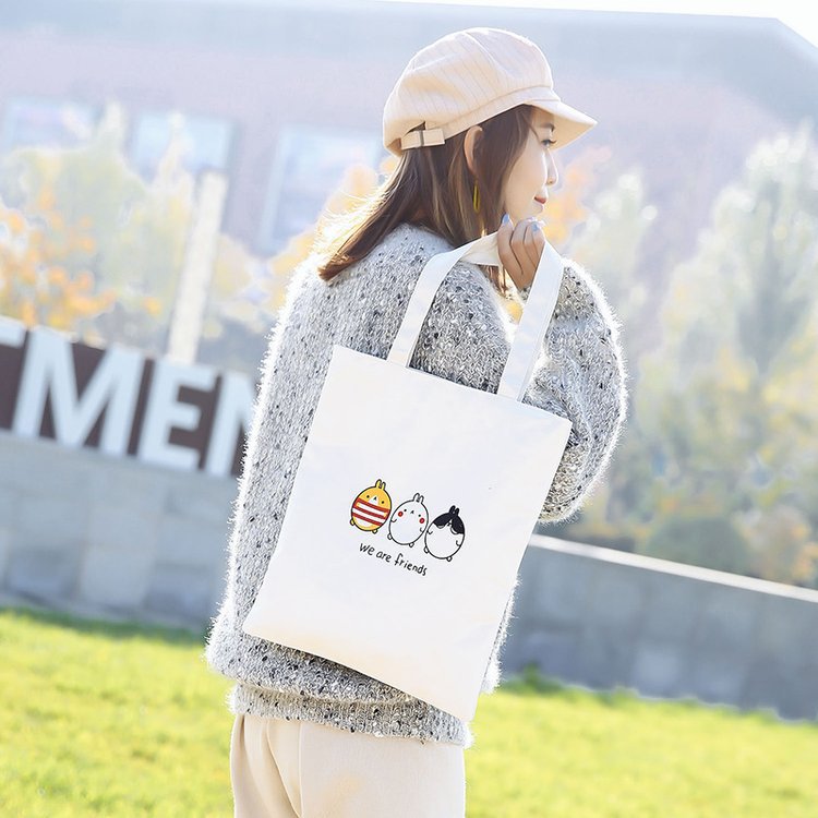 Bolso Tote de Lona para Mujer de Gran Capacidad con Cierre de Cremallera para Uso Diario