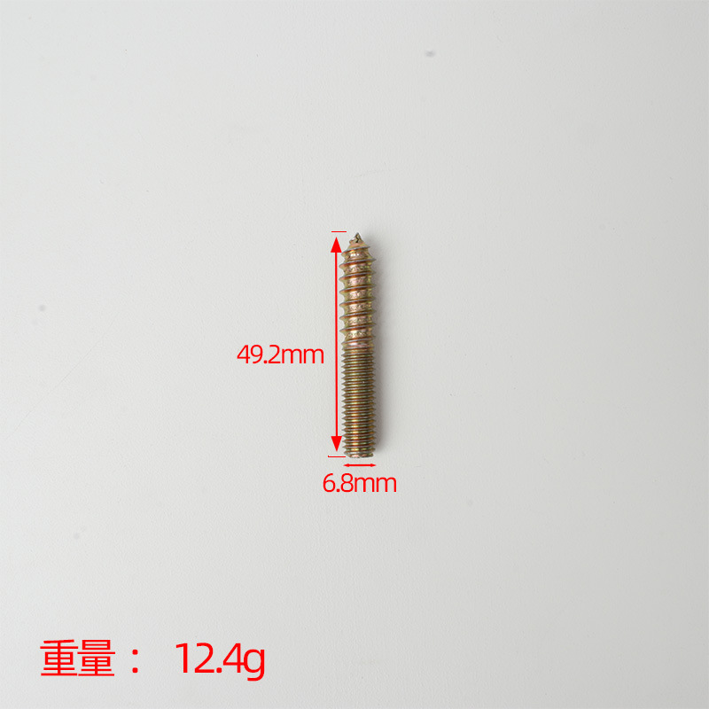 Tornillos autorroscantes de cola puntiaguda de dientes de doble cabeza galvanizados en color Tornillos de conexión de dos dientes Tornillos autorroscantes de dientes de madera para muebles