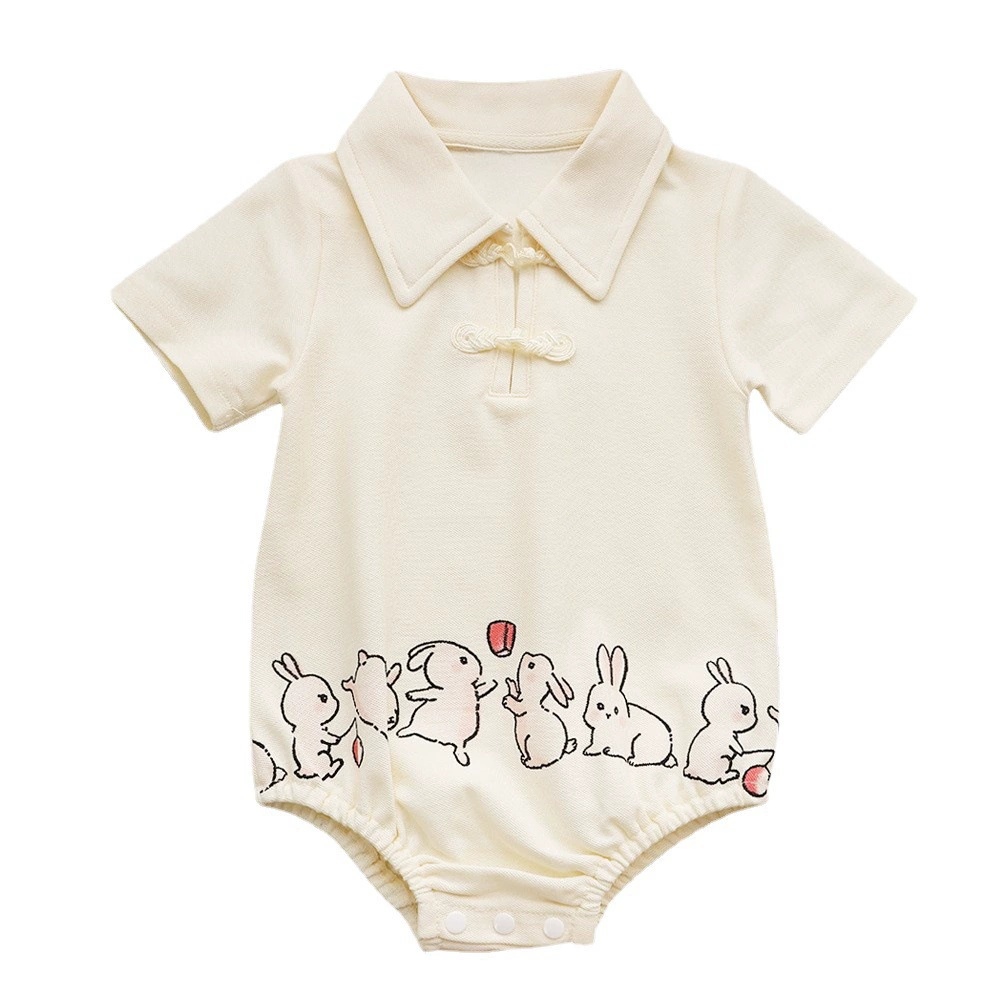 Chinese rabbit, polo, dress, Chinese style, family style