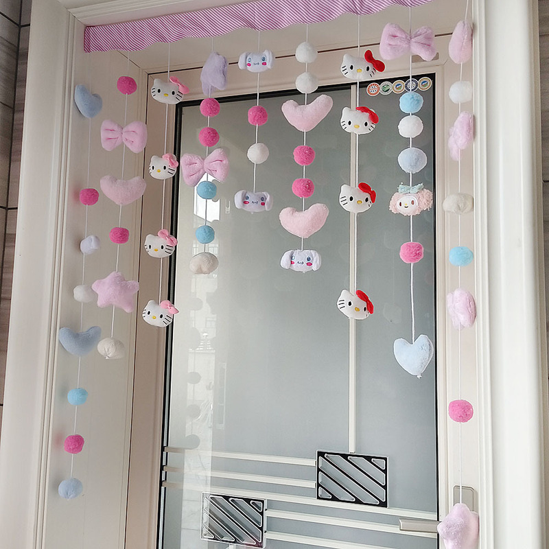 Girl's Heart Meow Meow Love Room Door Curtain Partition Curtain Porch Decoration Bedroom Curtain Accessories Kindergarten Hanging Decoration Girl's Heart Meow Meow Love Room Door Curtain Partition Curtain Porch Decoration Bedroom Curtain Accessories Kindergarten Hanging Decoration