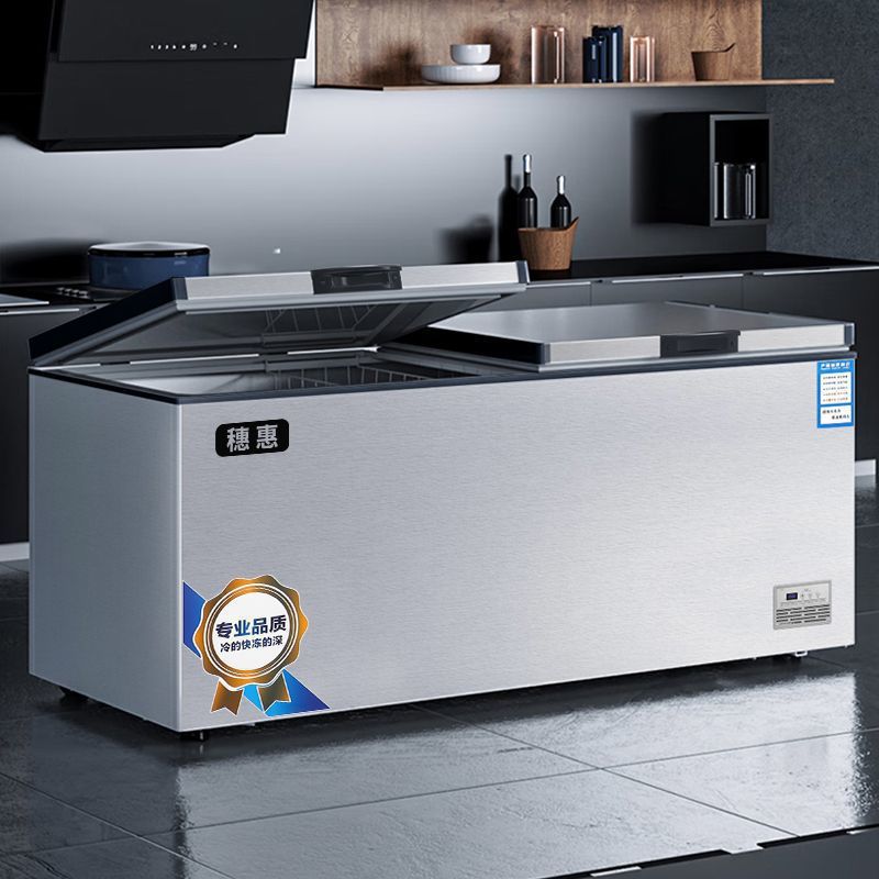 Freezer Freezer Refrigerator Refrigerator Freezer Commercial Large Capacity Horizontal Fresh-Keeping Freezer Single Temperature Free Shipping Aliexpress