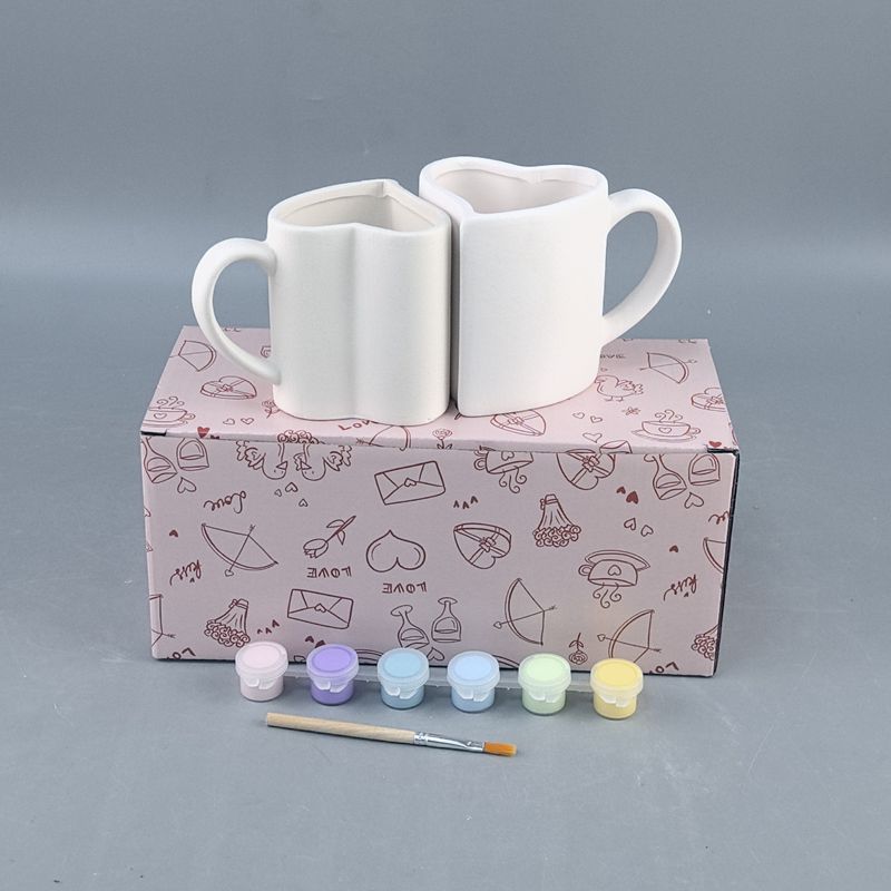Pareja de cerámica Taza DIY Taza de dibujos animados de cerámica Taza de animales tridimensional Taza de café universal de cerámica creativa Gao Yan