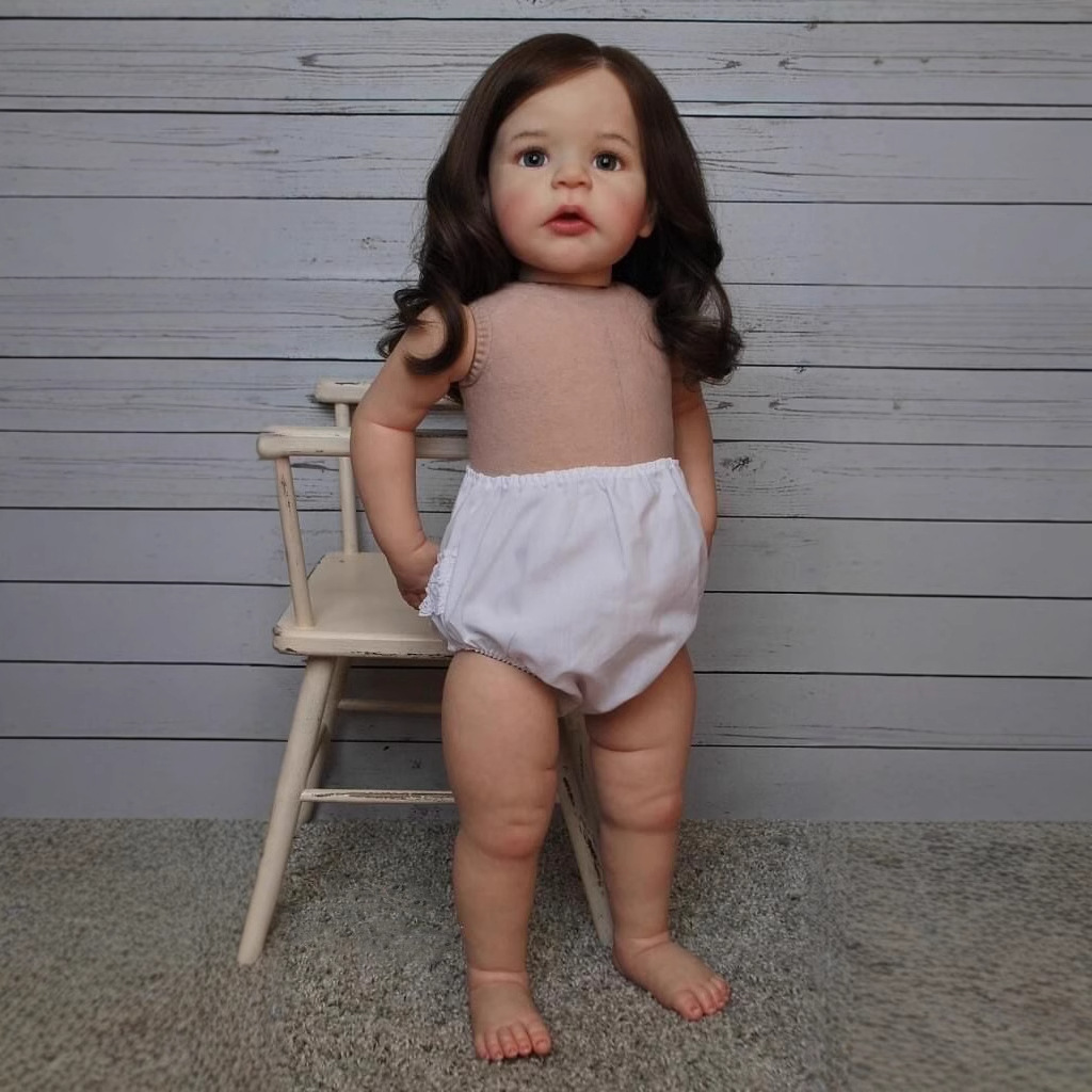 Muñeca realista reborn de 60 cm TODDLER Sandie, pintada a mano con exquisita artesanía, enviada desde almacén en el extranjero.