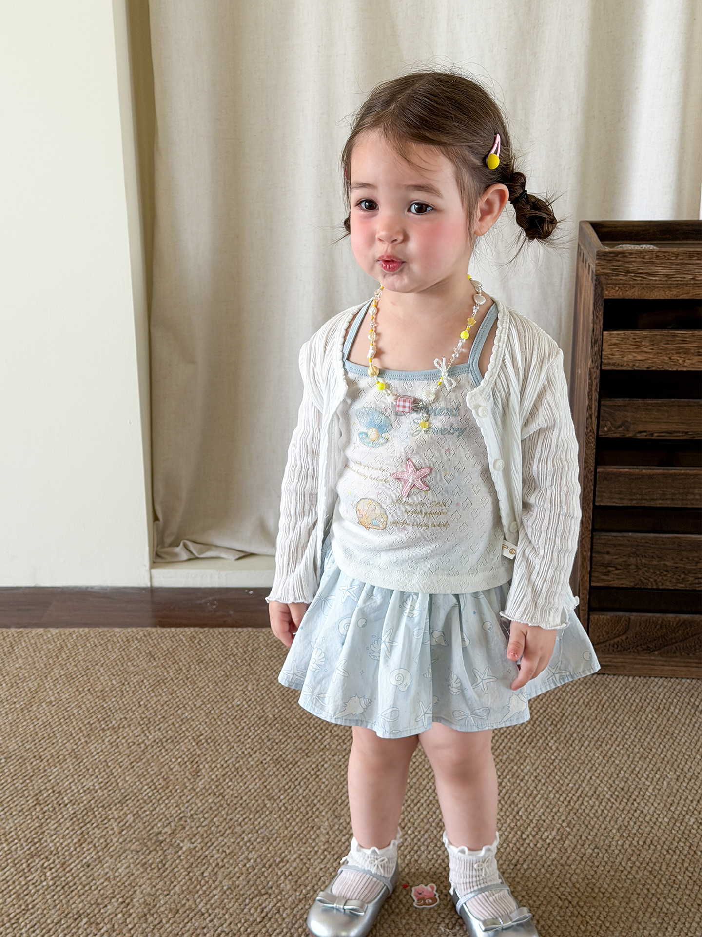 Sugar Pear ropa infantil niñas falda de mitad de verano delgada 2026 falda de niños algodón clase A bebé bolsa falda corta