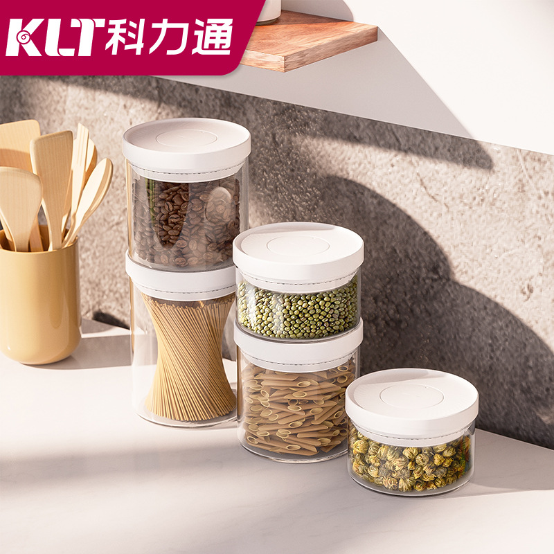 Fábrica 350ml700ml1000ml borosilicato vidrio almacenamiento tarro de almacenamiento de polvo de café tarro tipo de prensa tarro sellado