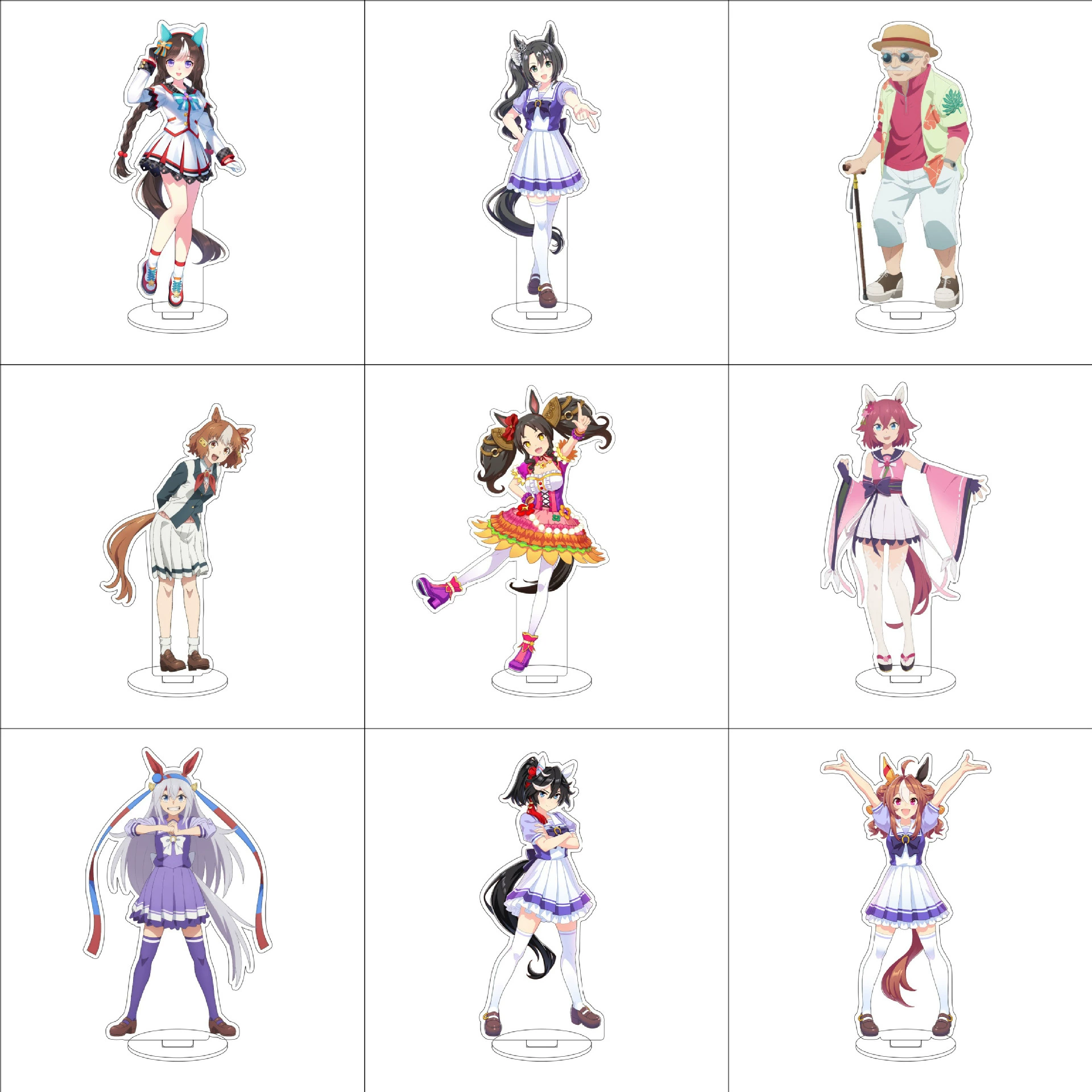 16CM Jockey Girl Pretty Derby Peripheral Signage Special Week Silent Suzuka Donghai Emperor Ornaments