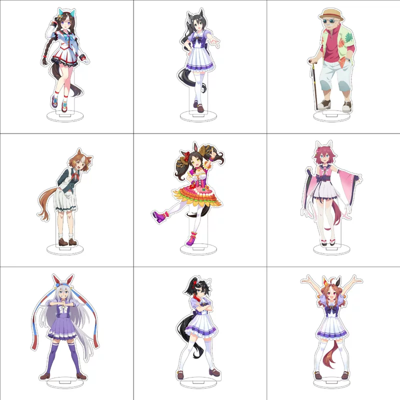 16CM Jockey Girl Pretty Derby Peripheral Signage Special Week Silent Suzuka Donghai Emperor Ornaments