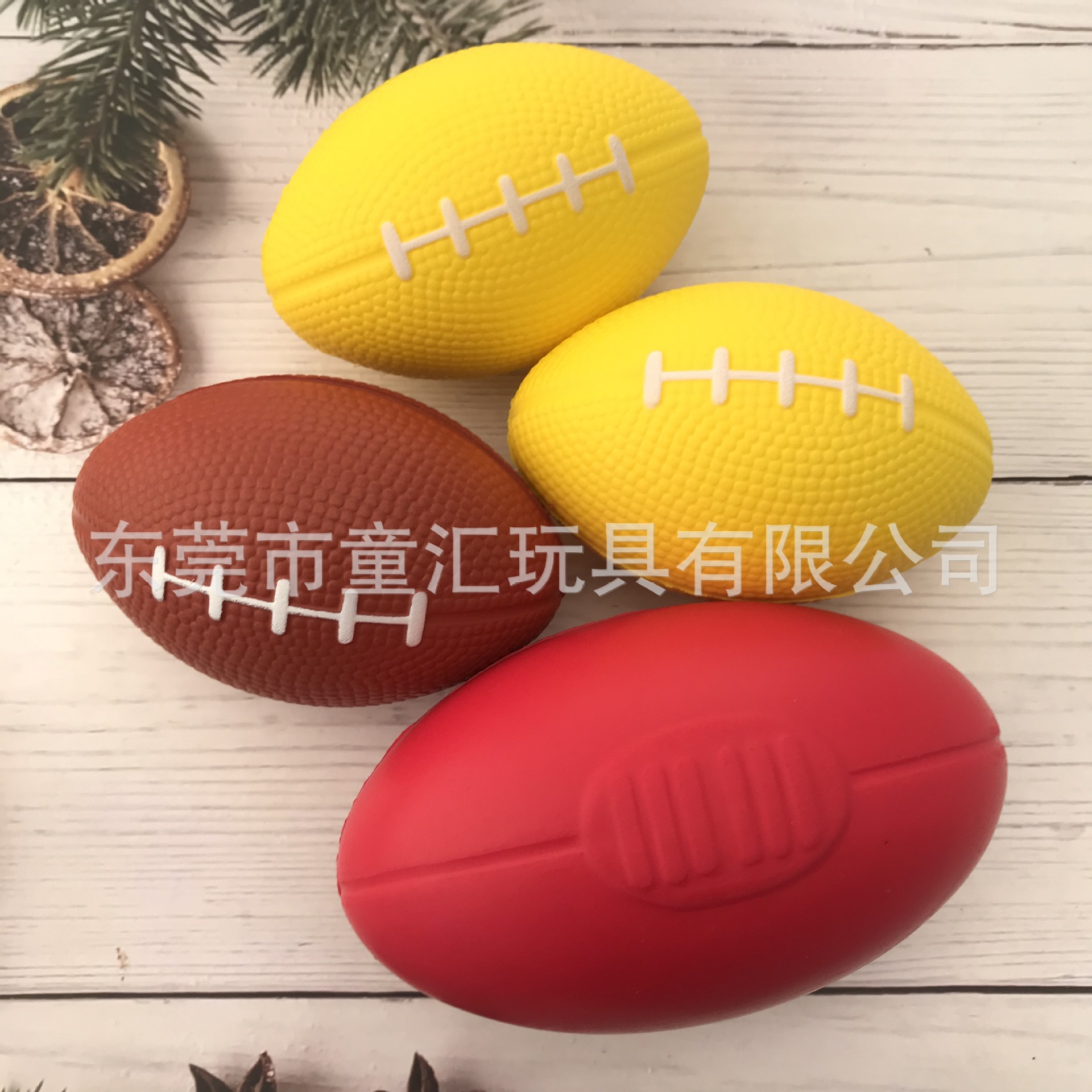 PU Foam Australian Football Decompression Toy Vent Decompression PU Ball Printed logo