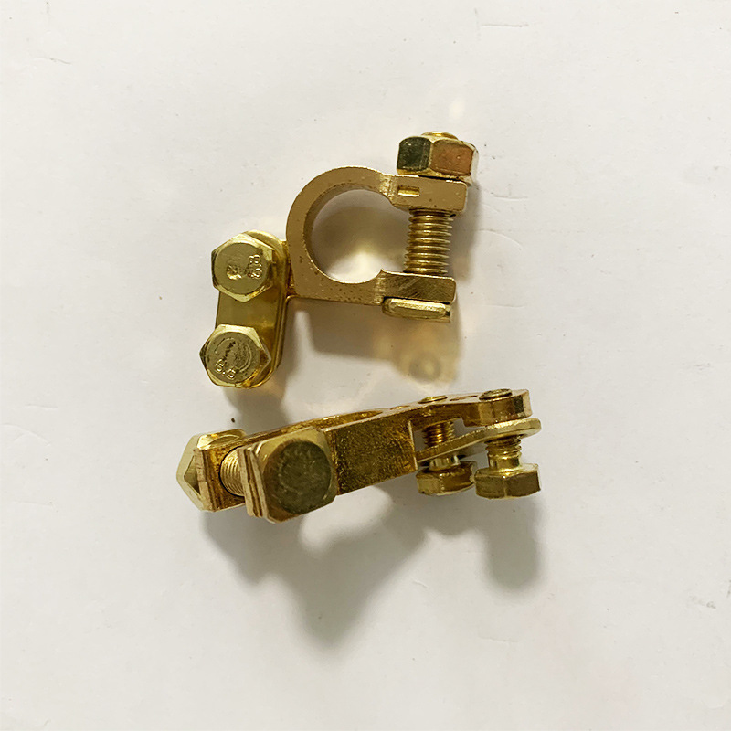 Copper pile head battery chuck battery connector auto parts battery connection line fire wire wiring clip wholesale