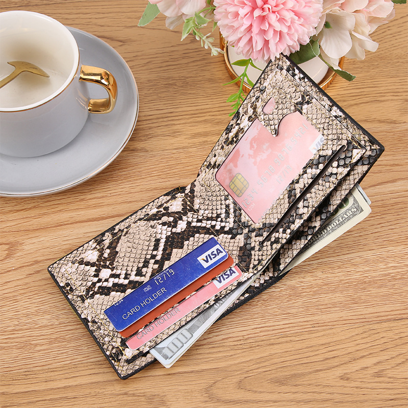 Snakeskin Wallet Apricot