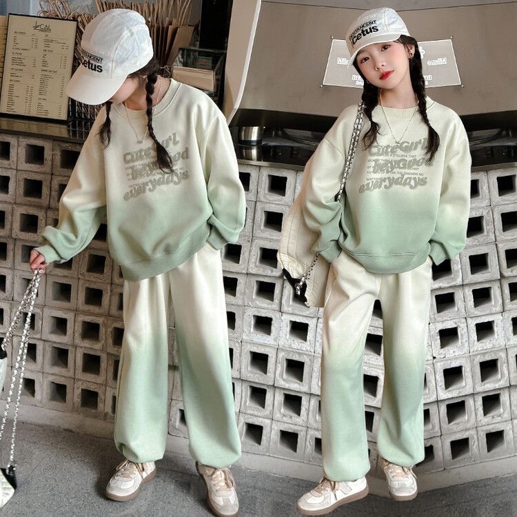Conjunto de duas peças para menina moda outonal estilo trendy_voghion.com