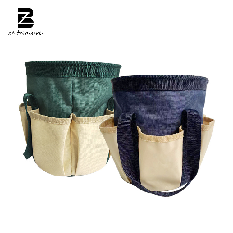 厂家直销 花园工具袋 园林五金配件6袋口 实用牛津布收纳袋工具包