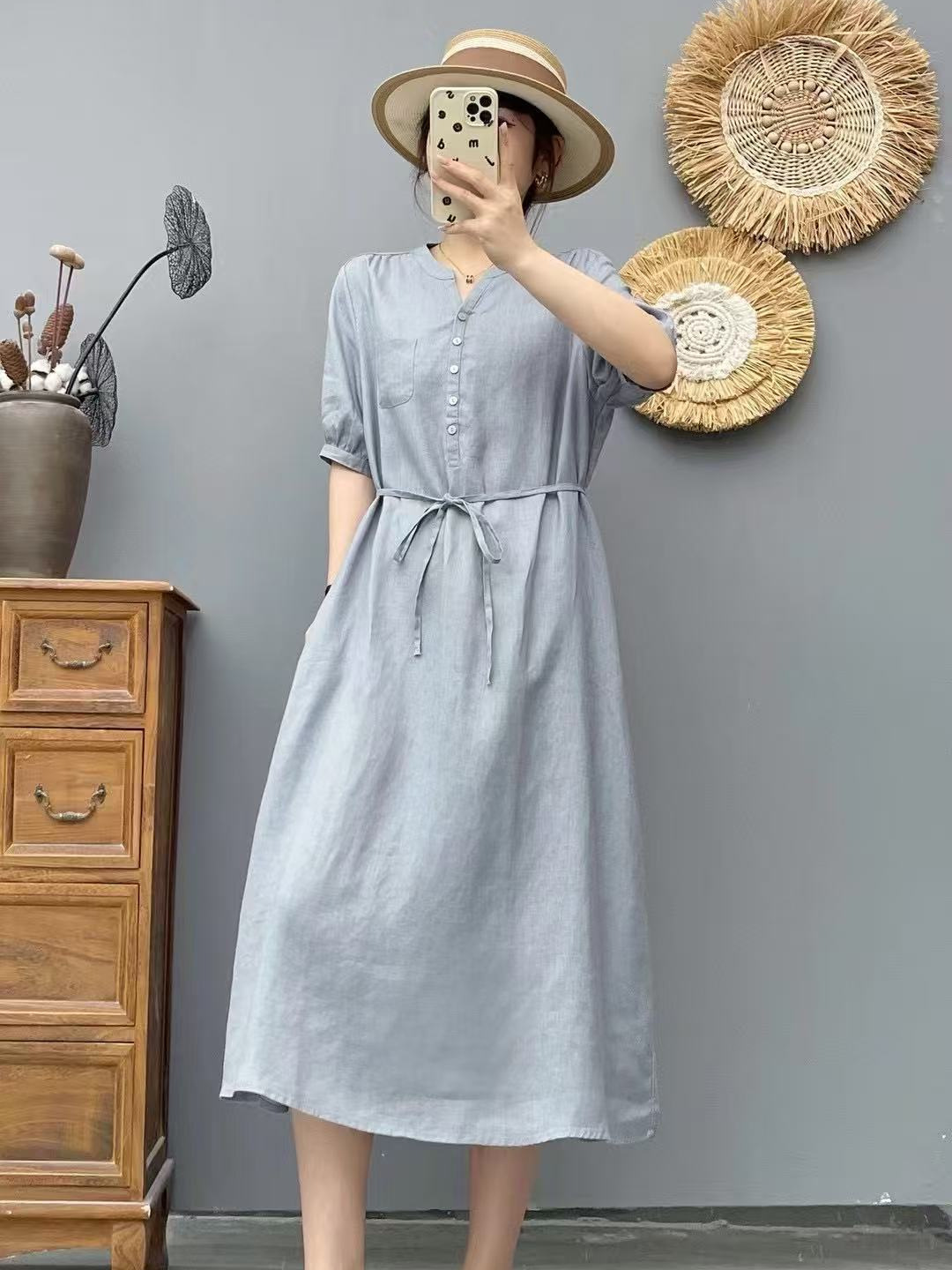26 Summer Style Linen Dress for Women, Loose Casual Korean Style