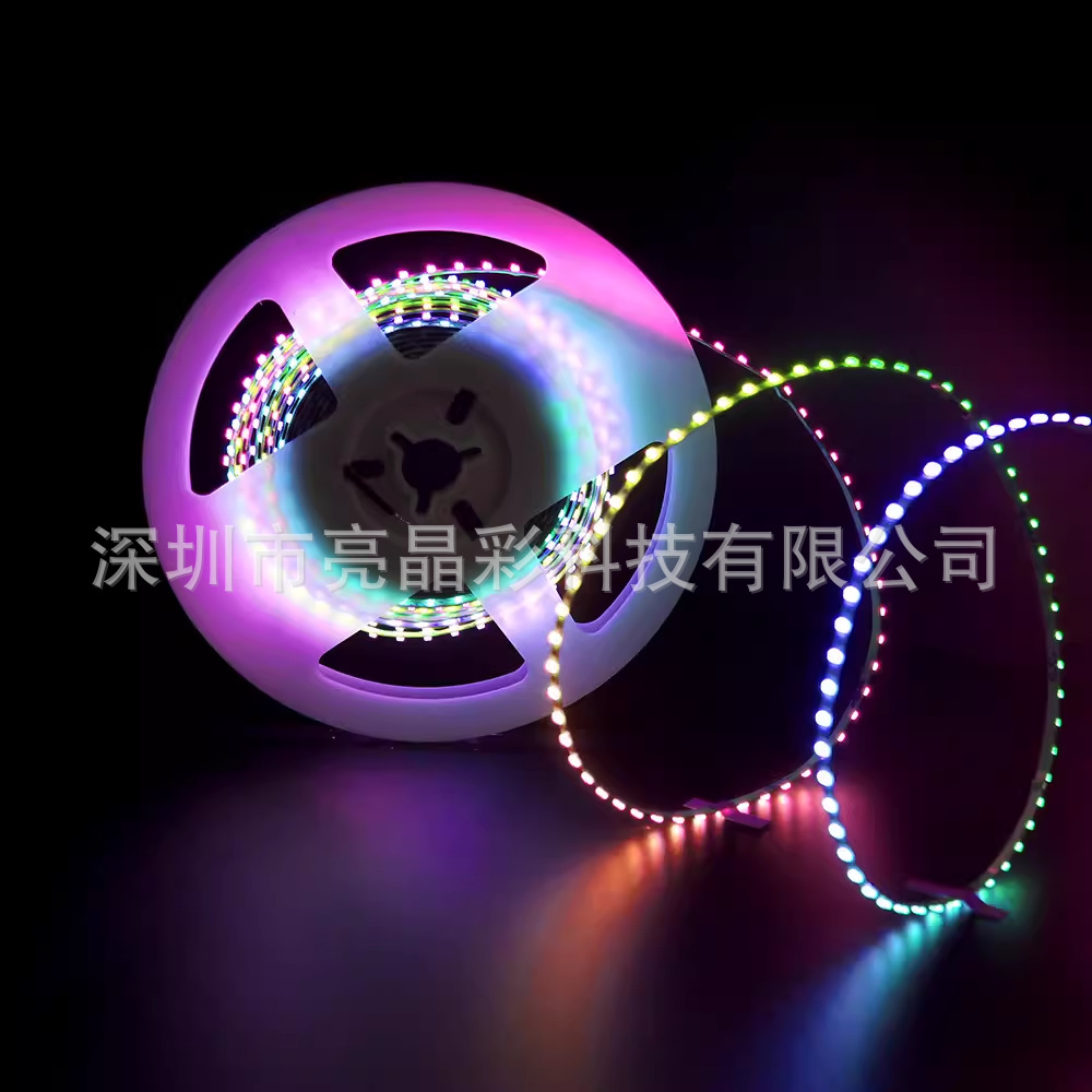 Mini tira de luz estrecha tira de luz mágica 0807rgb agua corriente carreras de caballos luz de ambiente con 2,6 ancho 5v baja tensión 2812