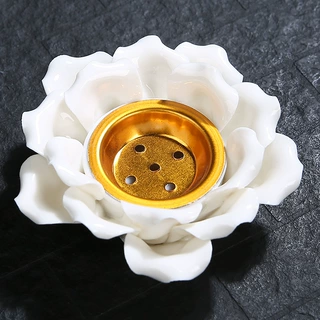 阿拉伯香炉陶瓷手工莲花中东香熏炉铁艺香炉跨境产地货源源头批发
