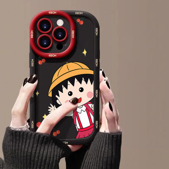 Cartoon for Apple 15 New 14plus/13 Silicone 12mini Maruko 16promax Mobile Phone Case 11
