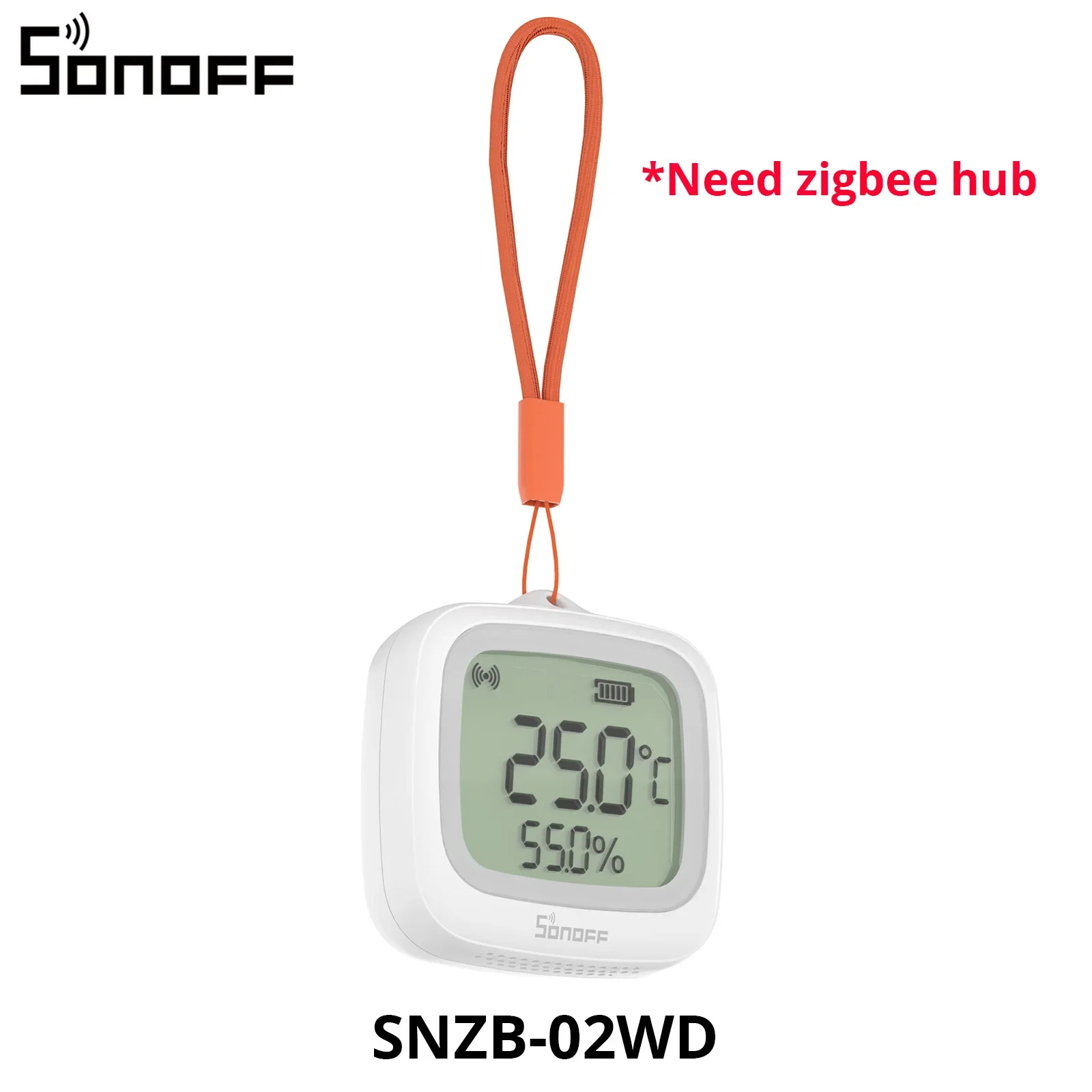Sensor de temperatura y humedad SONOFF SNZB-02WD, IP65 a prueba de agua, para baño, invernadero, uso en exteriores, compatible con HA 2MQTT image 7