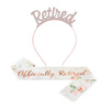 Retired Retired hairpot strap suit pink I'm retired etiquette with retirement crown