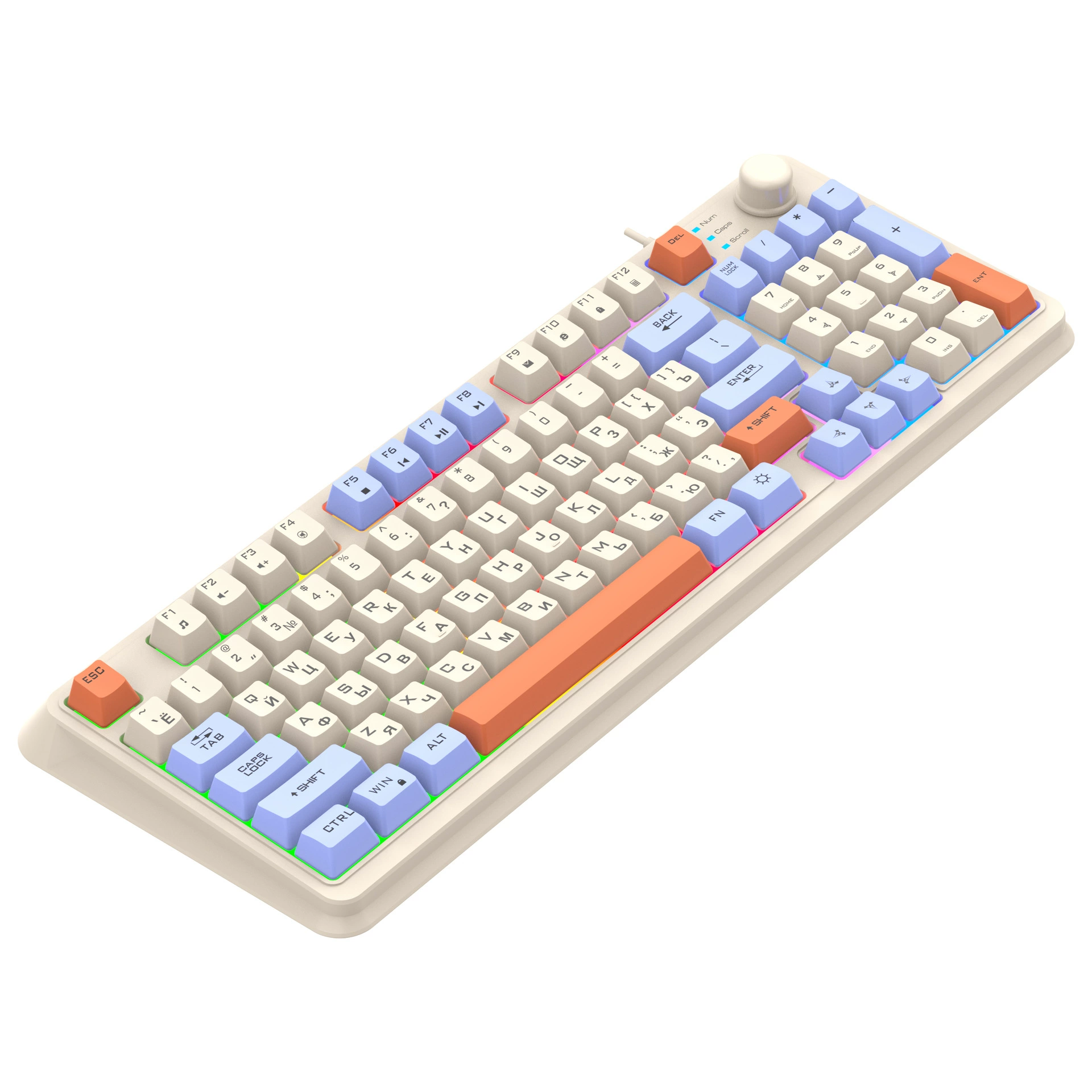 Серебряный лис K820 игровая проводная клавиатура и набор мыши русская русская трехцветная подсветка компьютерная клавиатура через frontière
