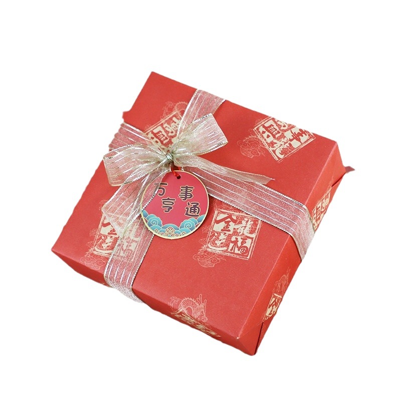 Creativo dorado Tarjeta de bendición de vacaciones tarjeta de felicitación de Año Nuevo etiqueta mensaje tarjeta colgante Lucky bag bonsai decoración DIY colgante