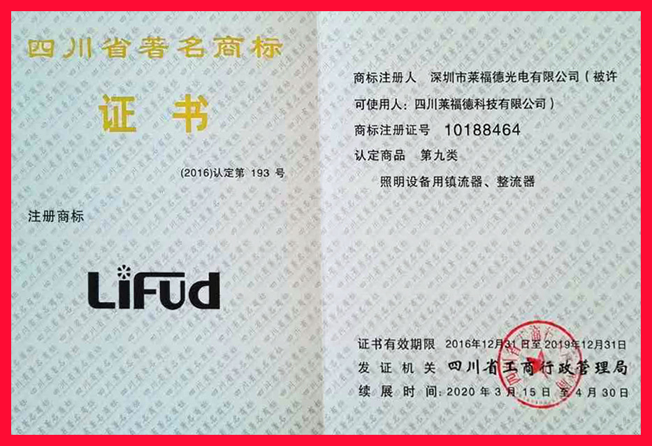 03.四川省著名商标证书