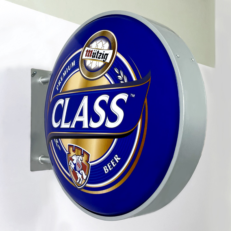 跨境异形吸塑圆形侧招灯箱户外防雨招牌门头吸塑灯箱品牌连锁首选