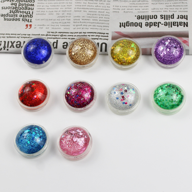 气囊手机支架新款创意泡泡透明闪粉流沙星星手机支架创意礼品支架