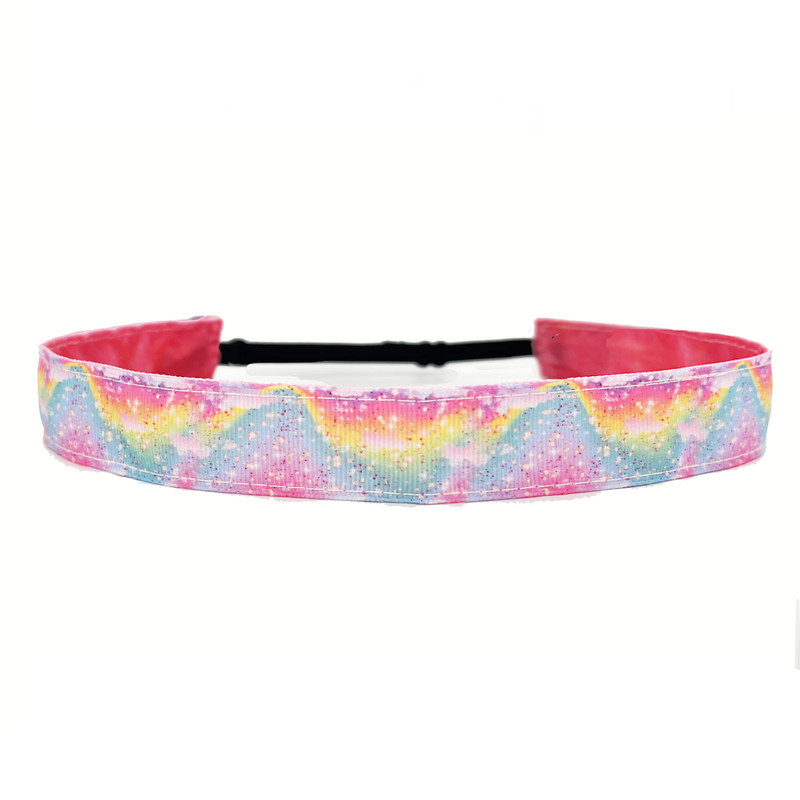 10g Weight Hair Band Hair Accessories Type Yes Quantity Daily Occasion Cloth Material Rainbow Pattern Kid'S Gender Handmade Design Fashion Style Kid'S Fashion Rainbow Cloth Handmade Hair Band 10