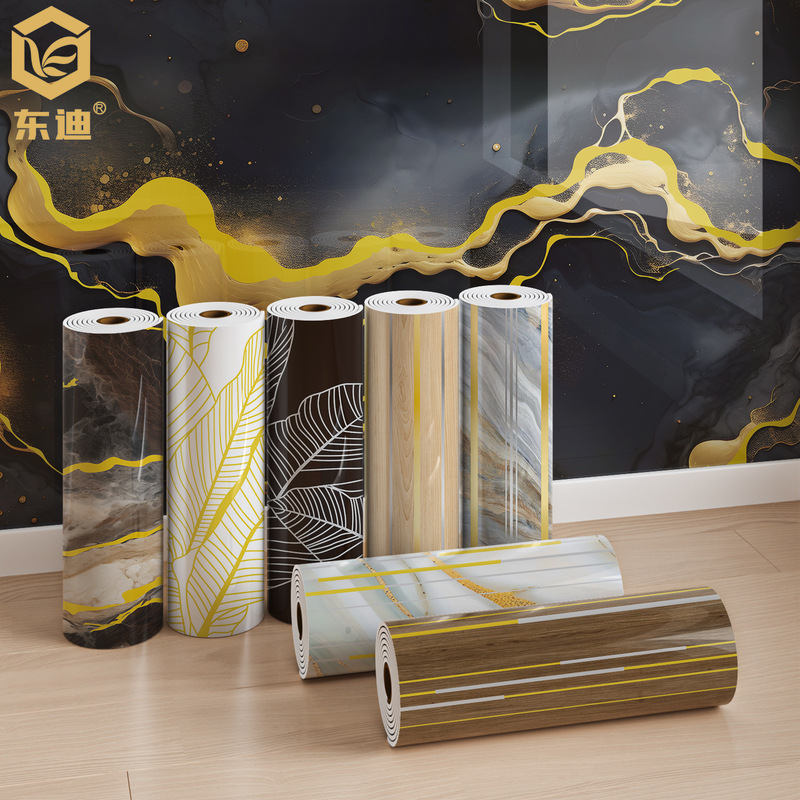 烫金工艺卷材自粘仿大理石墙贴背景墙墙纸装饰改造壁纸防水防潮|undefined