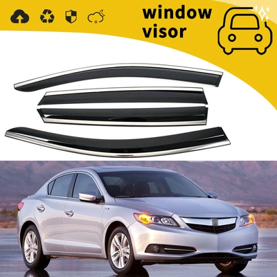 ac TL MDX RDX CDX: Rain shield - 13-16-ilxplastic-with-bright-strip-adhesive-4