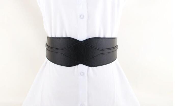 New Women's Elastic Wide Girdle Fashion Belt Korean Simple Belt display picture 4