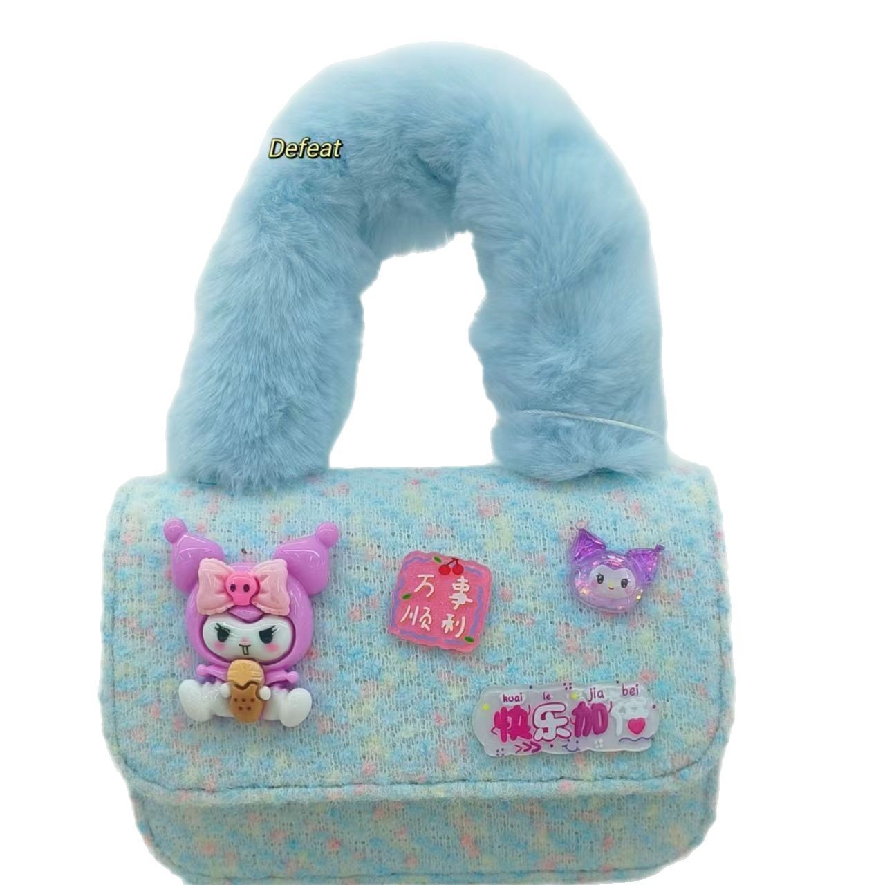 Bolsa de peluche de dibujos animados Kulomi, mochila de hombro, princesa, bolsa de cambio, bolsa de accesorios, bolsa pequeña para niños