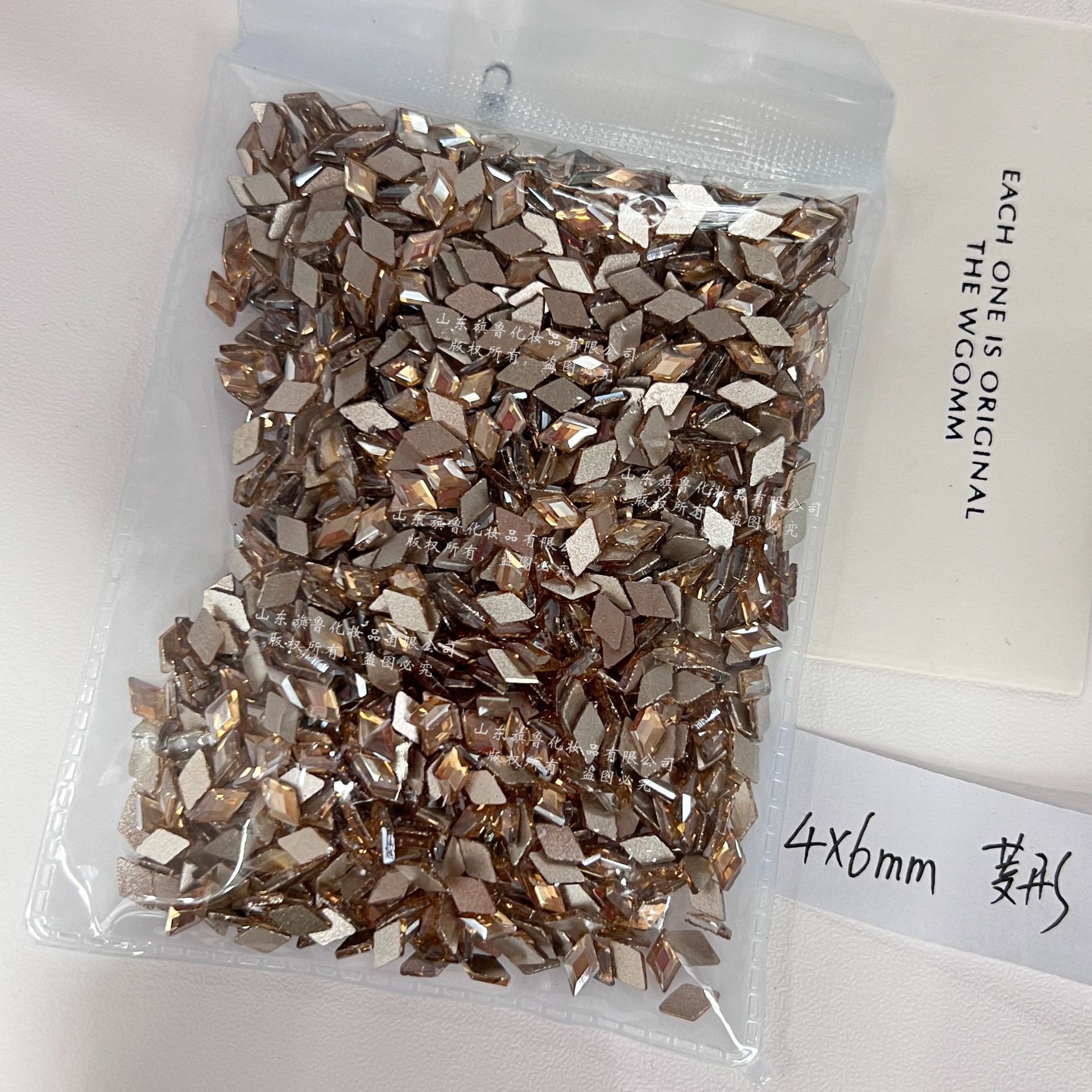 샴페인 [마름모] 4*6mm