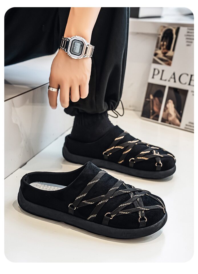 Giày lười nam mũi tròn , đế mềm chống mài mòn, gót thấp 1–3 cm — BW18-1 màu be, BW18-1 màu hạt dẻ, BW18-1 màu đen chi tiết 24