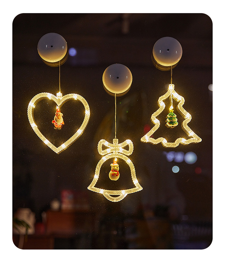 New Christmas Suction Cup Light Leather Line Decorative Light Scene Decoration Christmas Day Window Arrangement Suction Cup Light_voghion.com