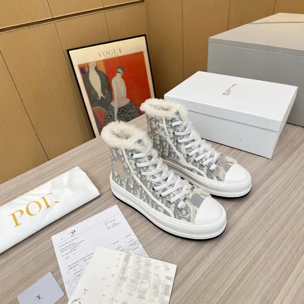 Demi-season keep warm fashionable white sneakers platform
