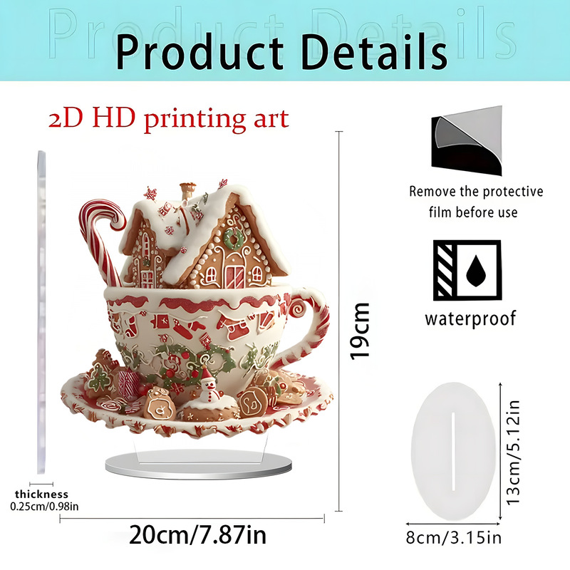 跨境新品独角兽白马和仙子2D亚克力平面立牌家居桌面装饰礼物摆件|undefined
