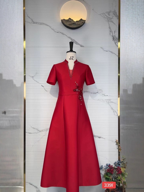 85339F长裙喜婆婆婚宴礼服平时可穿结婚改良礼服洋喜婆婆婚宴装|undefined