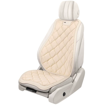 Car Seat Cushion Winter Plush – Wool pad - universal-dd-rhombus-fluffy-feather-rhombus-rice-backrest-1-piece
