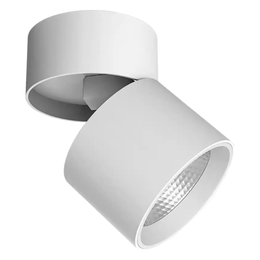 Superficie montada Spotlight LED lámpara de techo hogar ajustable ángulo tienda comercial COB pista luz pequeña superficie de techo montado Downlight