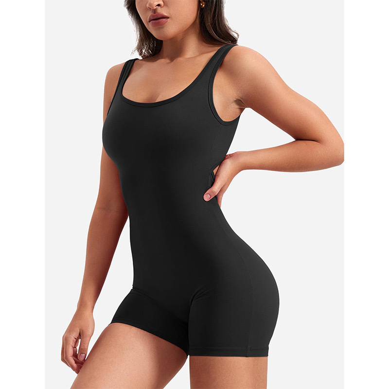 fashionable elegant sexy solid color fitted overall