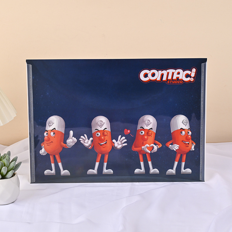 pp文件袋PP塑料手提袋磨砂礼品袋喜糖包装袋婚庆极简风节日礼袋