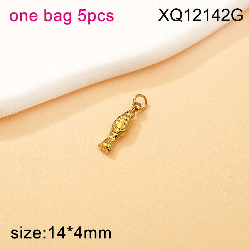 Accesorios de joyería de acero de titanio Serie de vida marina Concha Concha Estrella de mar Tortuga Collar de bricolaje Accesorios de pulsera colgante