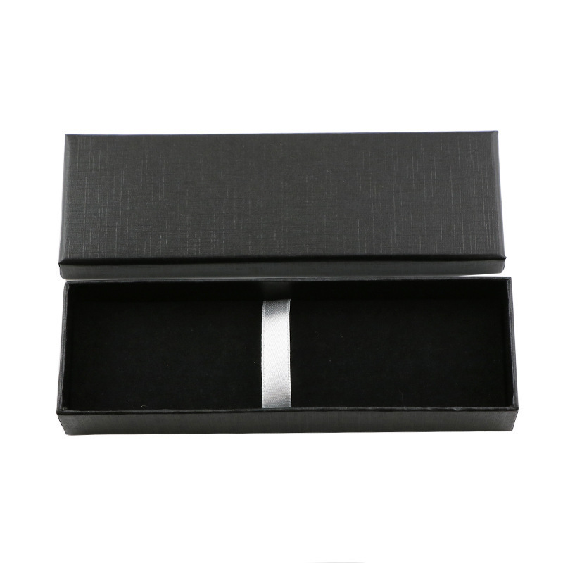 Caja de embalaje de regalo de moda simple de impresión de escritorio de negocios bolígrafo de firma bolígrafo caja de logotipo láser
